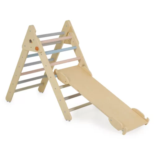 PIKLER fa mászóka 3in1 rámpával, létrával, híddal