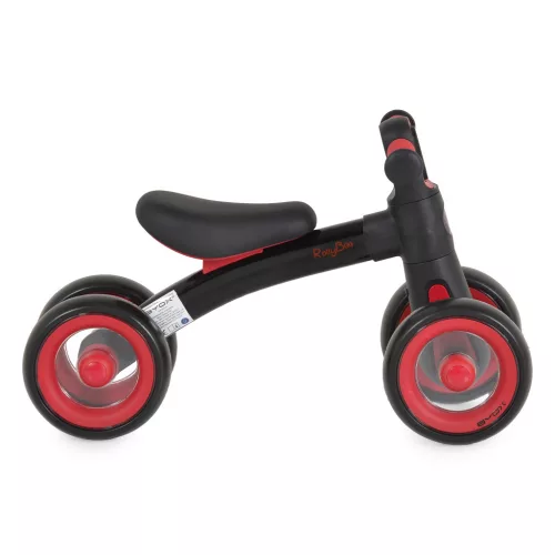 ROLLYBO mini futóbicikli 4 kerekű FEKETE