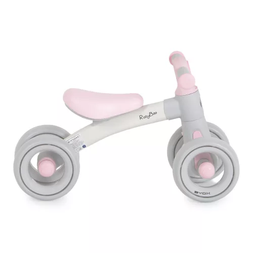 ROLLYBO mini futóbicikli 4 kerekű PINK