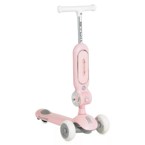 STREETPRO roller 2in1 üléssel, zenél, 30kg-ig PINK