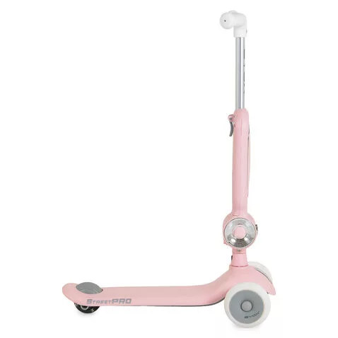 STREETPRO roller 2in1 üléssel, zenél, 30kg-ig PINK
