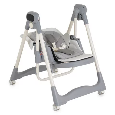 FUJI etetőszék és hinta 2in1 prémium huzattal SZÜRKE