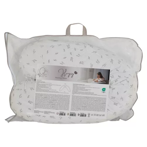 HUGSY Schwangerschafts- und Stillkissen GRAU
