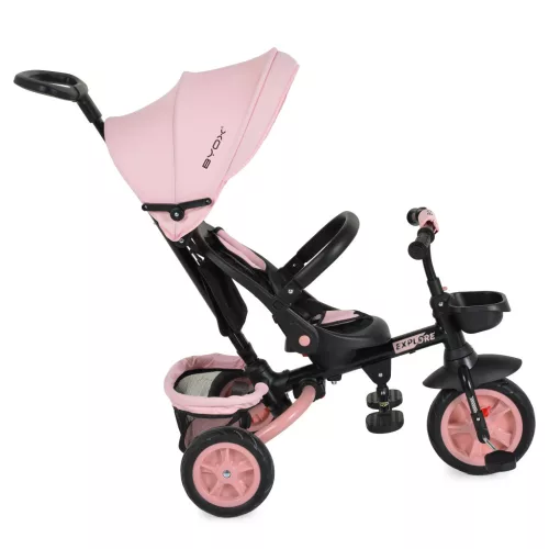 EXPLORE Dreirad mit klappbarem Lenker PINK