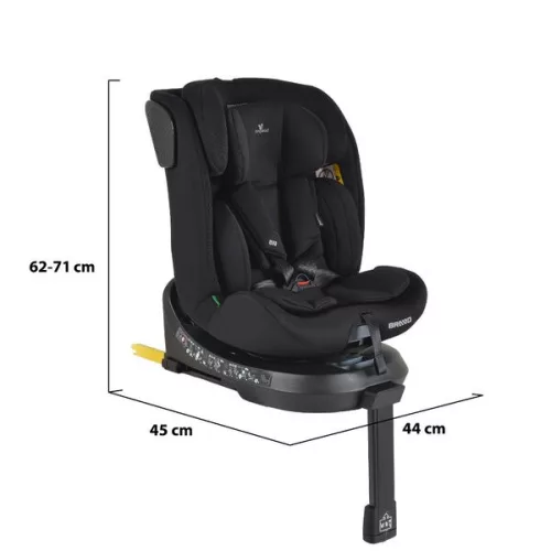 BRAVO autós ülés 40-150 cm támasztólábbal FEKETE