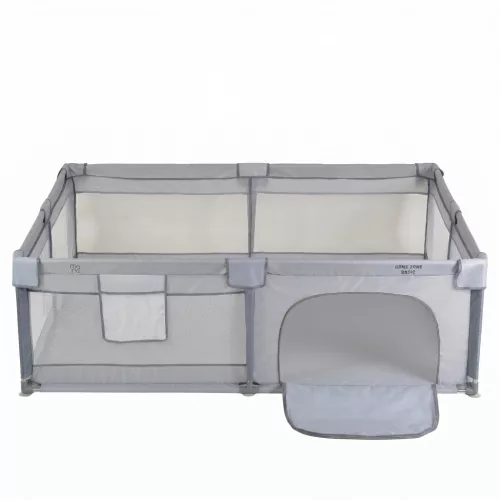 GameZone Basic járóka 150x200 lecippzározható oldal, sarokvédő egyszínű SZÜRKE