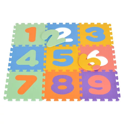 HABTAPI 9 db-os puzzle SZÍNES/SZÁMOK