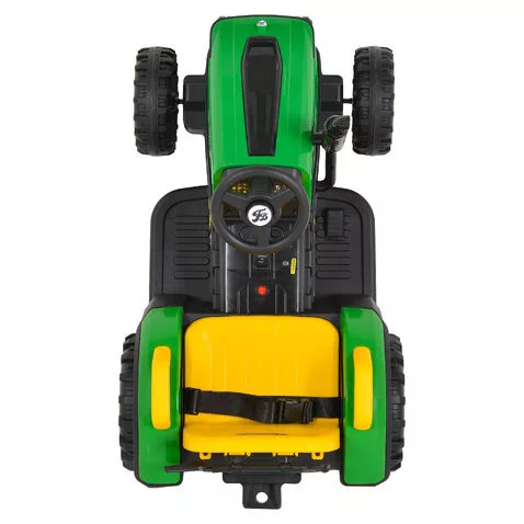 BO TERRON traktor 4 kerekű trélerrel 12V két motoros ZÖLD
