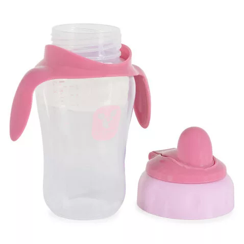 CUP csőrös itatópohár kiömlés mentes 270ml PINK