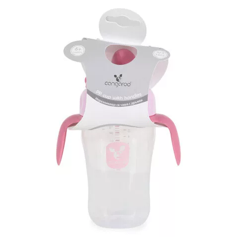 CUP csőrös itatópohár kiömlés mentes 270ml PINK