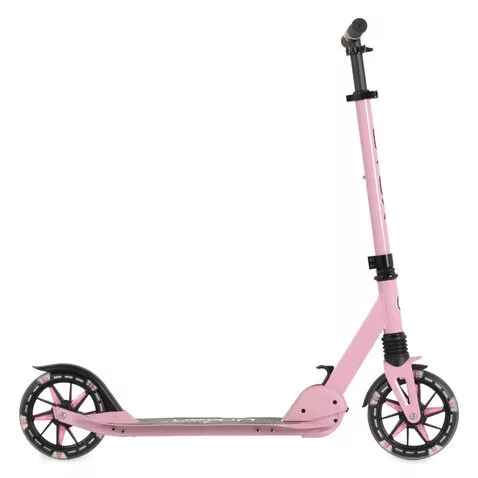 URBAN JUNIOR roller 80 kg-ig, világító kerekekkel, összecsukható PINK
