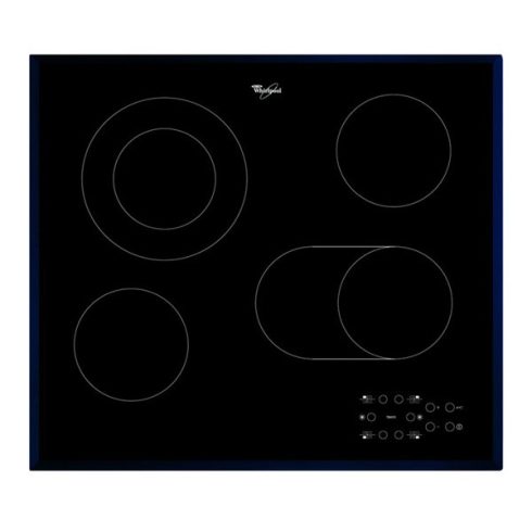 Whirlpool AKT 8190/BA fekete, beépíthető, elektromos üvegkerámia, főzőzóna: 4, beépíthető méret: 56cm, főzőlap