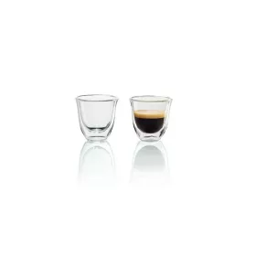 Pahar espresso Delonghi DLSC310, 90 ml, transparent, 2 buc.