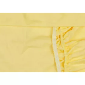   Lepedő kiságyba  gumis szegéllyel 60x120-70x140cm P SÁRGA  