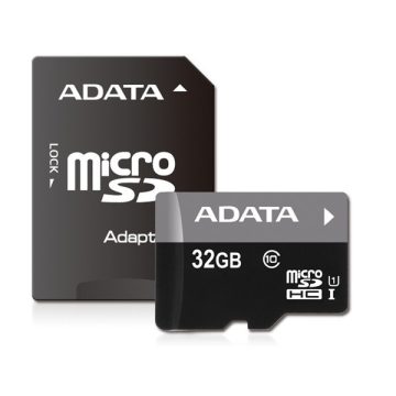   Adata microSDHC 32GB UHS-I (Class 10) + Adapter (AUSDH32GUICL10-RA1)