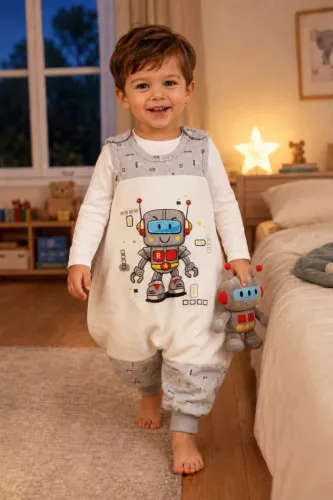 Ujjatlan tipegő hálózsák 2 TOG 68-80 méret SZÜRKE/ROBOT