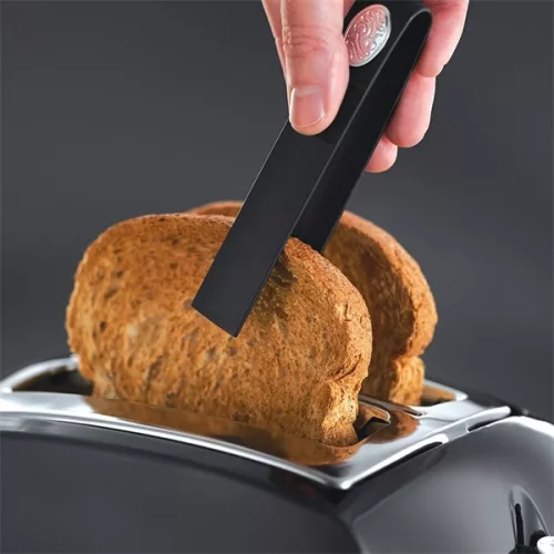 Russell Hobbs 22601-56 Textures Plus Schwarzer 2-Scheiben-Toaster