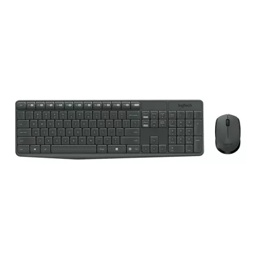 Logitech MK235 HUN schwarze kabellose Tastatur + Maus