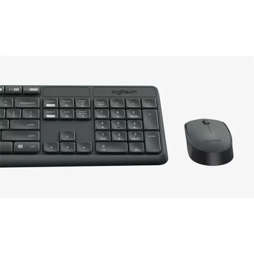 Logitech MK235 HUN schwarze kabellose Tastatur + Maus