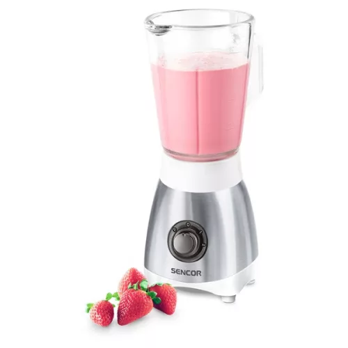 Sencor SBL 3271SS mixér striebornej farby s objemom 0,8 l