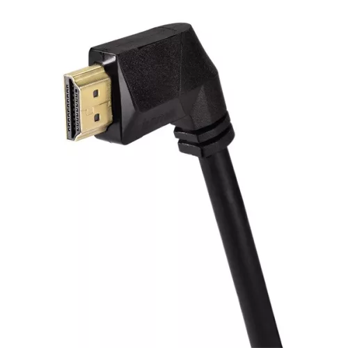 Hama 122116 TL vysokorýchlostný HDMI kábel s Ethernetom 90 stupňov, 3 m