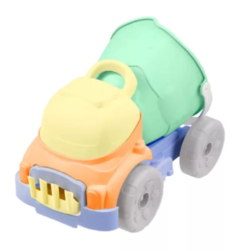 MOCHTOYS homokozó szett 6 részes, vödrös dömperrel PASZTELL ZÖLD/SÁRGA