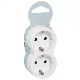   Legrand 050655 bielo-sivá dvojito uzemnená rozvádzacia skrinka s detskou ochranou
