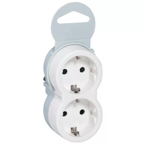 Legrand 050655 bielo-sivá dvojito uzemnená rozvádzacia skrinka s detskou ochranou
