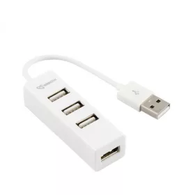 Sbox H-204W 4-portový biely USB HUB