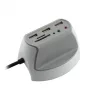 Sbox DH-1 stolný hub 3xUSB2.0 + 2x3,5 mm + čítačka SD kariet
