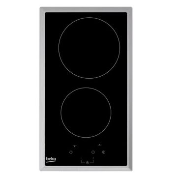   Beko HDMC32400 TX fekete, beépíthető, elektromos üvegkerámia, főzőzóna: 2, beépíthető méret: 27cm, főzőlap