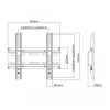 Sbox PLB-2522F 23"-42" VESA 200x200 fix fali konzol