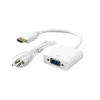 Sbox AD.HDMI-VGA+A/R HDMI samec - VGA samica s audio adaptérom