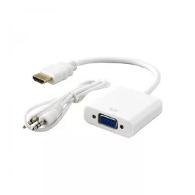   Sbox AD.HDMI-VGA+A/R HDMI samec - VGA samica s audio adaptérom