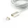 Sbox MAGNETIC-MUSB 1m magnetický strieborný micro USB kábel