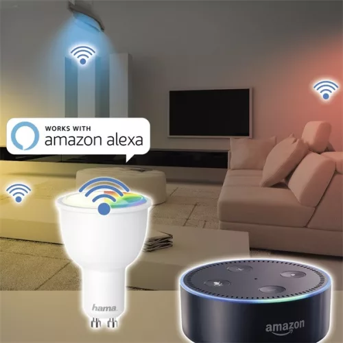 Hama 176532 GU10 4,5W 300lm Wifi inteligentná RGB LED žiarovka
