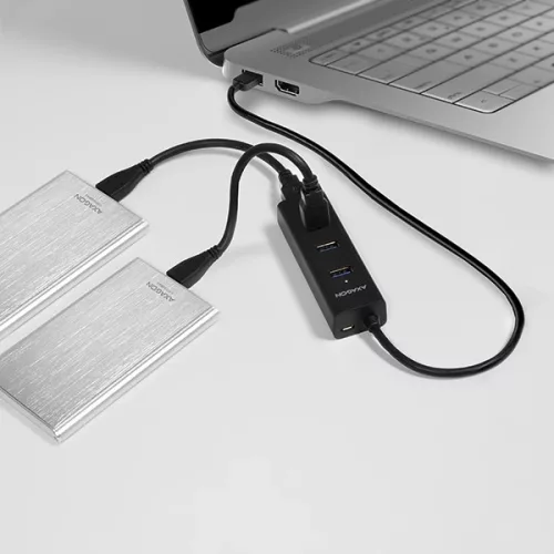 Axagon HUE-S2B 4 portos USB3.0 gyorstöltő HUB
