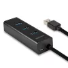 Axagon HUE-S2BL 4-portový USB 3.0 rýchlonabíjací HUB s dlhým káblom