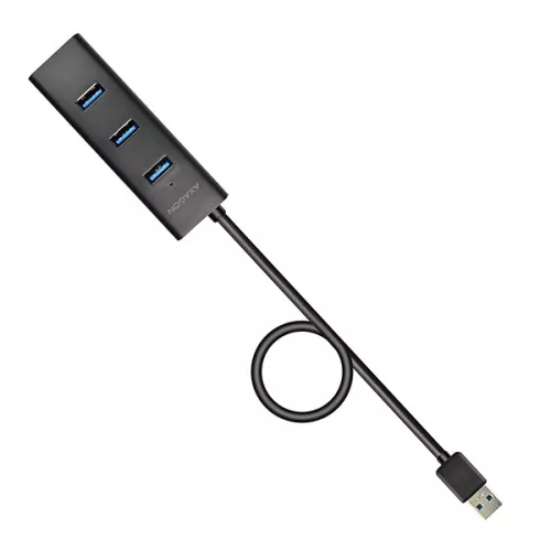 Axagon HUE-S2BP 4-portová rýchlonabíjačka USB 3.0 s dlhým káblom, napájací HUB