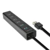 Axagon HUE-SA7BP 7-portový USB 3.0 rýchlonabíjací HUB čierny