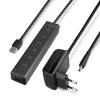 Axagon HUE-SA7BP 7 portos USB3.0 gyorstöltő fekete HUB