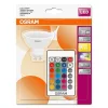 Osram Star+ RGBW/plastové puzdro 4,5W/250lm/2700K/GU10 diaľkovo ovládaná LED PAR16 bodová žiarovka