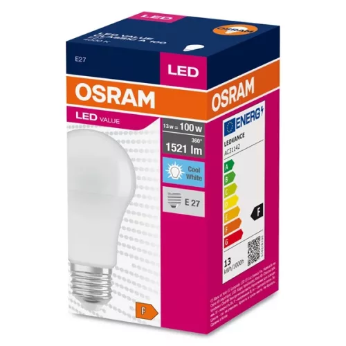 LED žiarovka Osram Value s opálovým tienidlom/13W/840lm/4000K/E27