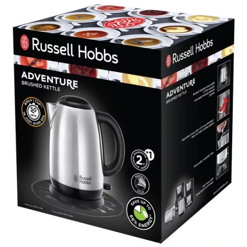 Russell Hobbs 23912-70 Adventure 1,7L Edelstahl-Wasserkocher