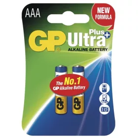   GP B17112 Ultra Plus AAA (LR03) Alkaline-Mikrobatterie, 2 Stück/Blister