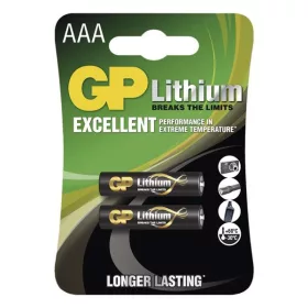   GP B15112 AAA (LR03/HR03) Lithium-Mikrobatterie, 2 Stück/Blister