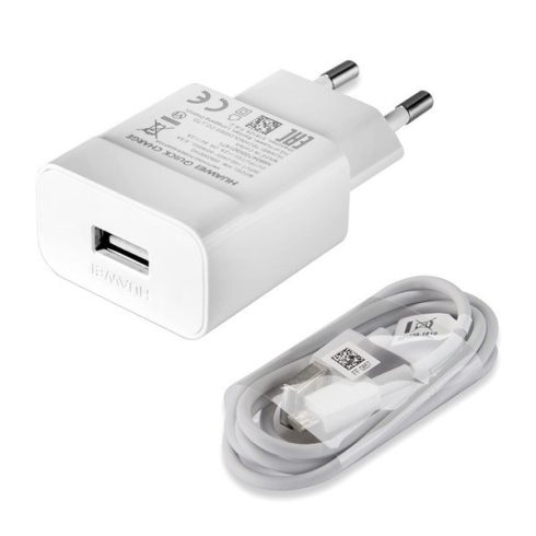 Huawei HW-059200EHQ hálozati töltő USB-A+ USB-C kábel, 9V/2A, ECO csomagolásban, 5W, fehér