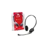 Genius HS-200C dual jack fekete headset
