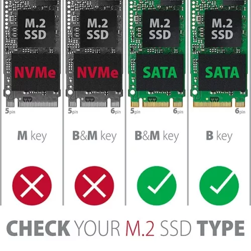 Axagon RSS-M2SD 2,5" SATA M.2 adapter