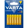 VARTA 4103101416 Longlife AAA (LR03) alkáli mikroceruza elem 6db/bliszter